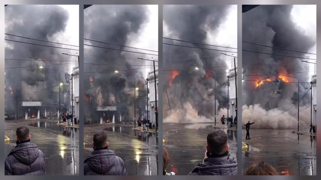 Se derrumba el depósito de electrodomésticos incendiado en La Plata: “llueven heladeras”, dicen los vecinos, el depósito siniestrado estaba clausurado y funcionaba de manera clandestina
