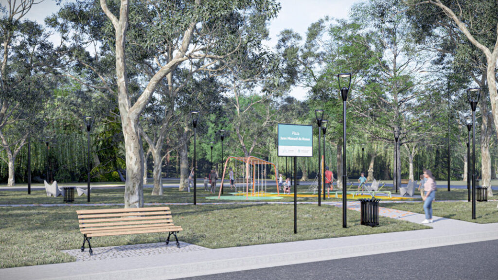 El Peligro tendrá su primera plaza: el Municipio comenzó la construcción del nuevo espacio verde